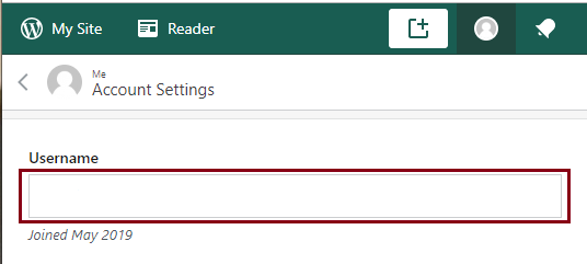 how to change the username