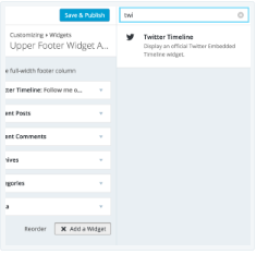 find twitter from the search bar