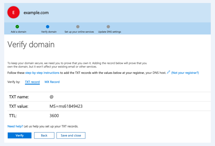 How to add an email through Office 365