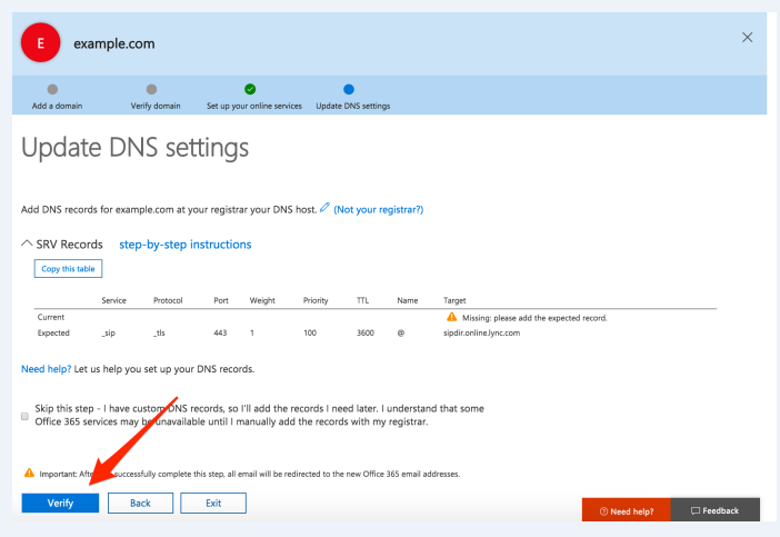How to add an email through Office 365