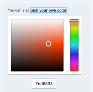how to add custom colors to your site