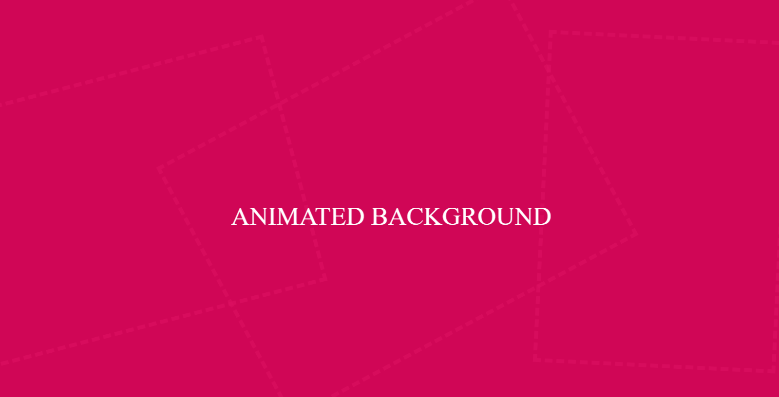 css background animation simple
